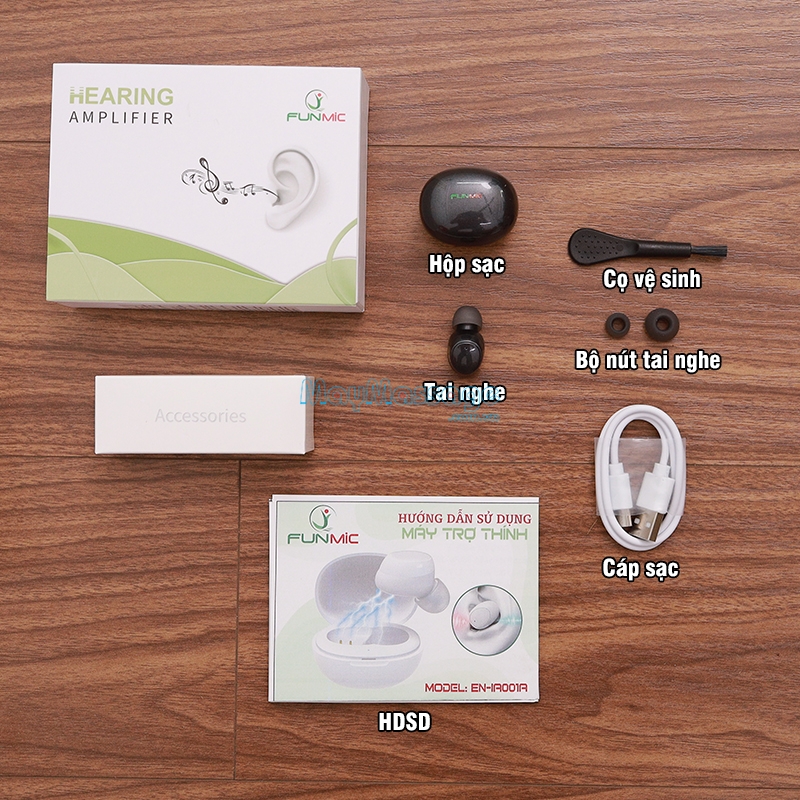 Tai nghe trợ th&iacute;nh kh&ocirc;ng d&acirc;y FUNMIC EN-IA001A