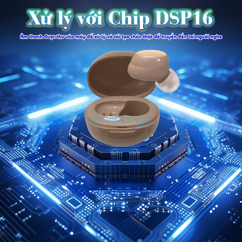 Tai nghe trợ th&iacute;nh kh&ocirc;ng d&acirc;y chip DSP FUNMIC EN-IA001A