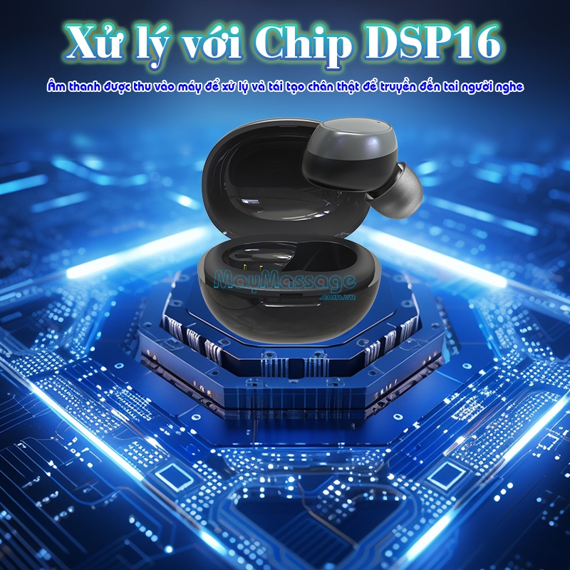 Tai nghe trợ th&iacute;nh kh&ocirc;ng d&acirc;y chip DSP FUNMIC EN-IA001A