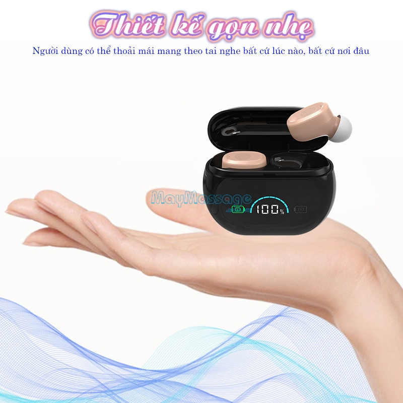 Tai nghe trợ th&iacute;nh kh&ocirc;ng d&acirc;y bộ gọn nhẹ FUNMIC EN-IA006A
