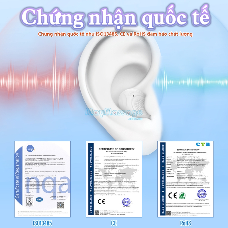 Tai nghe trợ th&iacute;nh chứng nhận quốc tế FUNMIC EN-IA102A