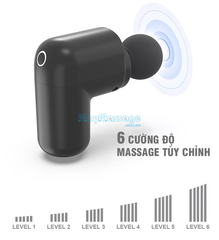 Súng massage mini pin sạc Puli PL-658