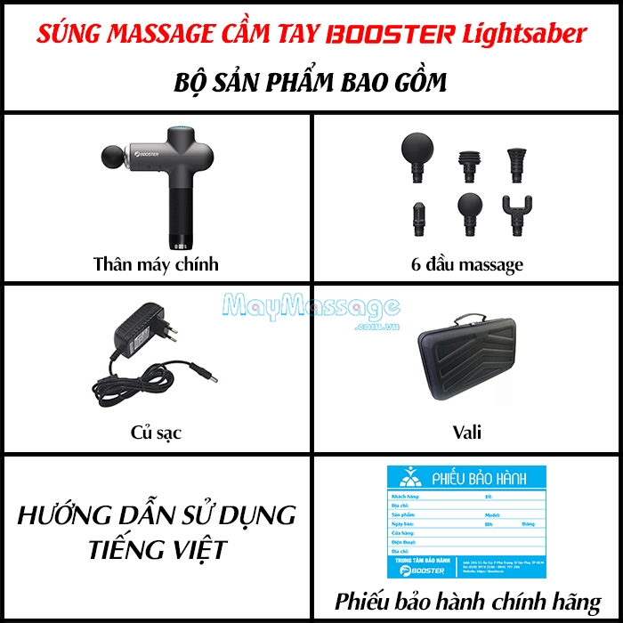 Súng massage gun Ai Booster Lightsaber