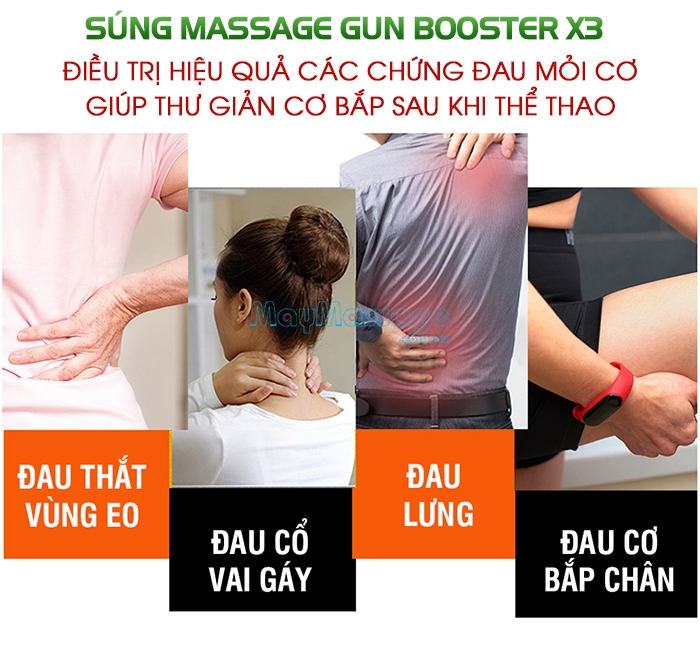 Súng massage cầm tay Booster X3