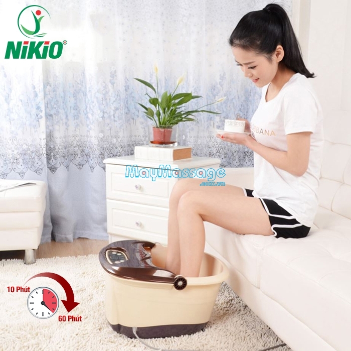 Bồn ngâm chân Nikio NK-192 massage sục khí, trị bệnh suy giãn tĩnh mạch