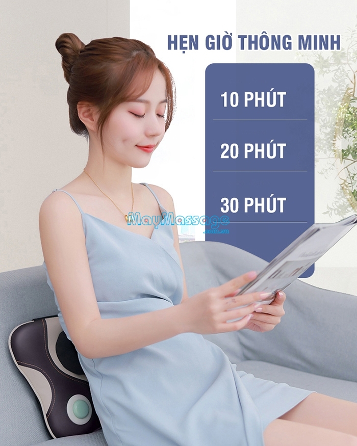 Máy massage Nikio NK-136AC tích hợp công nghệ hồng ngoại giảm đau lưng 