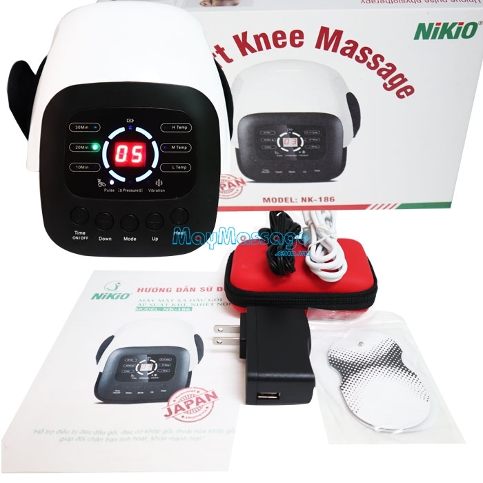 Máy massage Nikio NK-186 có nhiệt hồng ngoại chiếu sâu khớp gối giảm đau