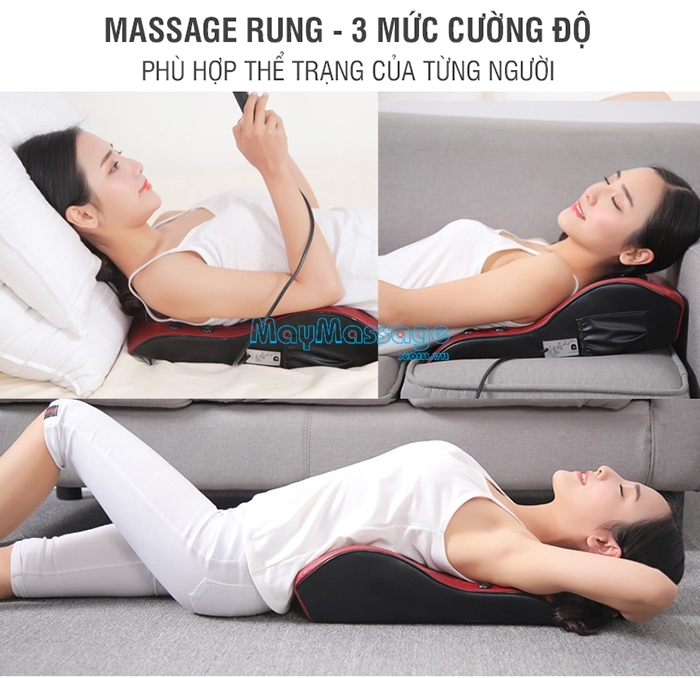 Nệm massage điều trị đau thắt lưng YJ-M6 an toàn làm dịu cơn đau nhanh 