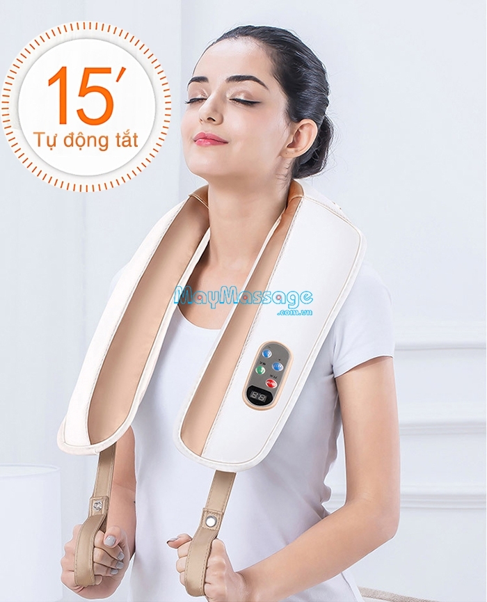 Máy massage cổ là thiết bị giúp xoa bóp thư giãn giảm bị đau mỏi vai gáy