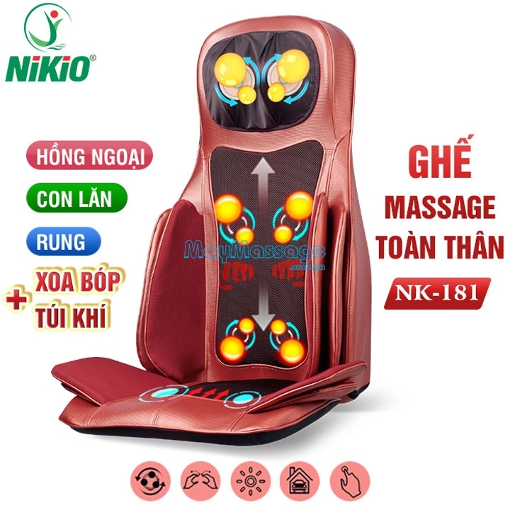 Đệm massage Nikio NK-181 giảm đau nhức chuyên dụng dành cho người già