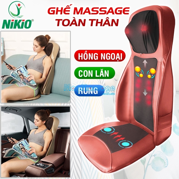 Ghế massage toàn thân Nhật Bản Nikio NK-180 giúp bạn xoa tan cơn đau nhức nhanh chóng