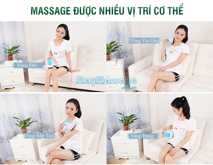 Máy massage bụng Puli PL-604AC4 giảm mỡ và xoa tan mệt mỏi hiệu quả 