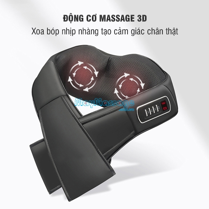 Máy massage cổ Puli PL-901DC3 xoa tan mệt mỏi giảm đau vai gáy hiệu quả