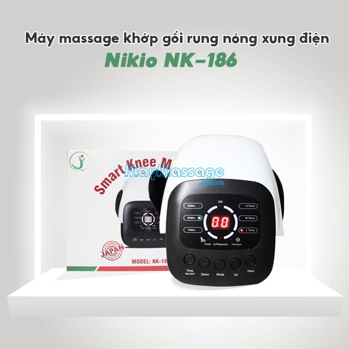 Máy massage đầu gối Nikio NK-186 nhiệt hồng ngoại hỗ trợ giảm mỏi đầu gối 