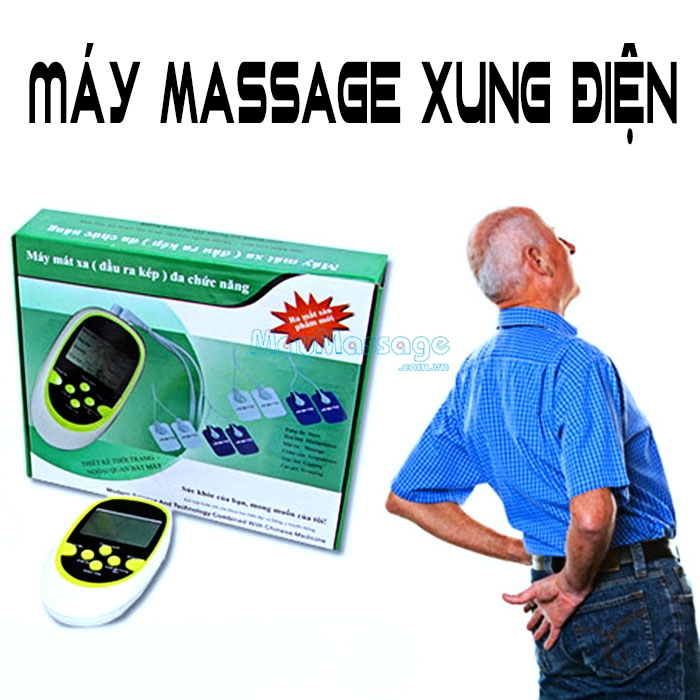 Máy massage xung điện 8 miếng dán làm giảm đau nhức bả vai và cánh tay trái 