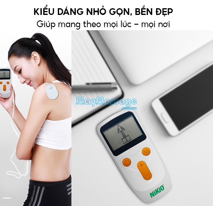 Máy massage xung điện Nikio NK-101 xoa bóp nhẹ nhàng giảm đau cánh tay 