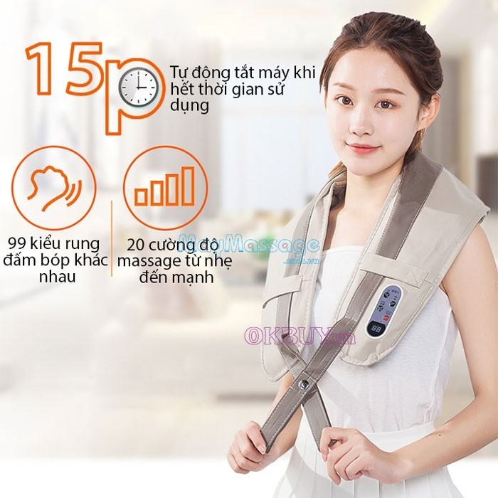 Máy massage cổ sẽ giúp bạn xóa tan những cơn đau nhức và cải thiện sức khỏe tốt