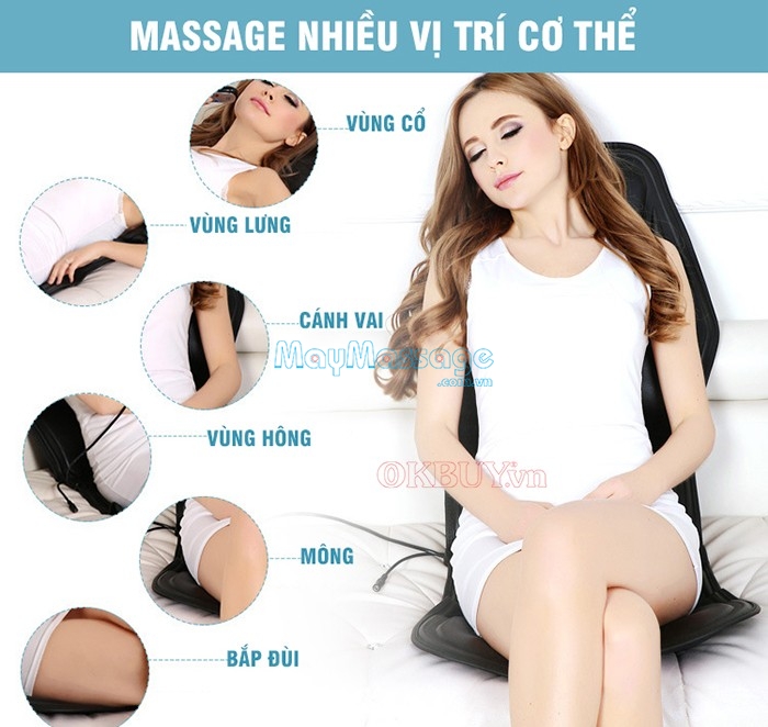 Nệm massage giúp giảm đau lưng hiệu quả trong thời gian ngắn
