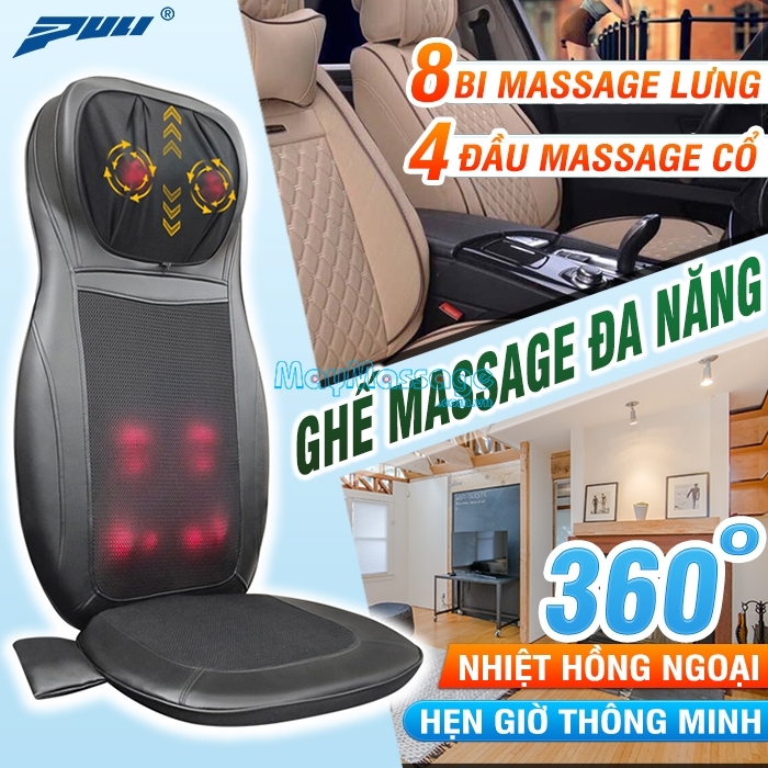 Đệm massage ô tô giúp khắc phục tốt chứng đau nhức lưng hiệu quả