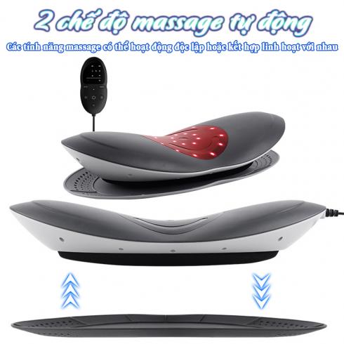 Máy massage thắt lưng Nikio ST-1201 - Tích hợp công nghệ rung và nhiệt hồng ngoại hỗ trợ giảm đau hiệu quả