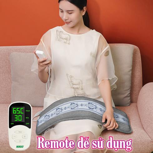 Túi chườm nóng muối biển Nikio NK-201 - Hỗ trợ làm dịu cơn đau bụng kinh cho chị em giúp giảm sưng viêm và làm dịu các tổn thương mô mềm
