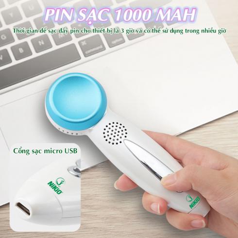 Búa nóng lạnh 2 đầu massage mặt mắt Nikio NK-127