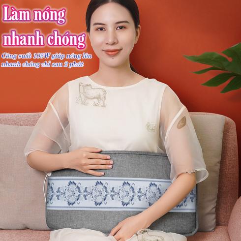 Túi chườm nóng muối biển Nikio NK-201 - Hỗ trợ làm dịu cơn đau bụng kinh cho chị em giúp giảm sưng viêm và làm dịu các tổn thương mô mềm