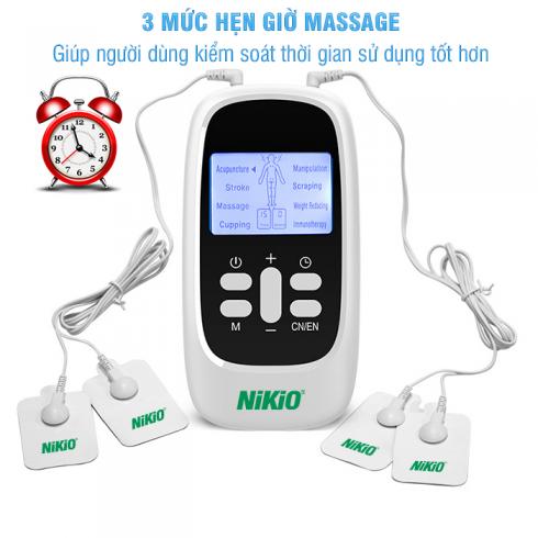 Máy massage xung điện Nikio NK-100 - 8 chế độ massage pin sạc