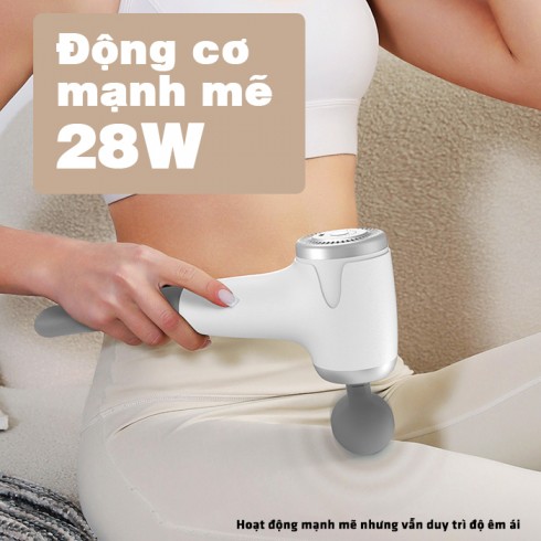 Máy massage cầm tay Puli PL-629 - Tay cầm dài matxa toàn thân 13 tốc độ đấm