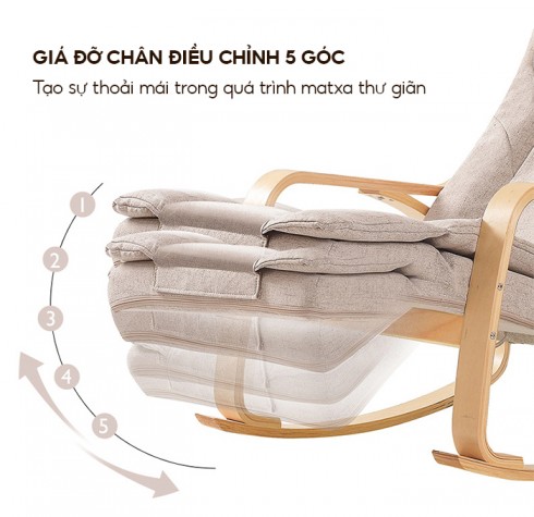 Ghế massage toàn thân bập bênh thư giãn Oways 7087 dòng cao cấp xoa bóp dây ấn thế hệ mới