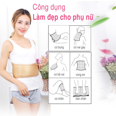Đai quấn nóng kết hợp massage điều trị đau nhức lưng YIJIA YJ-909A