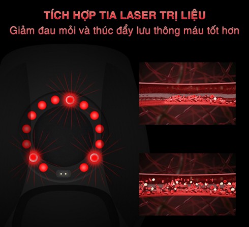 Máy massage khớp gối laser hồng ngoại Kenee Massage ST-1101A