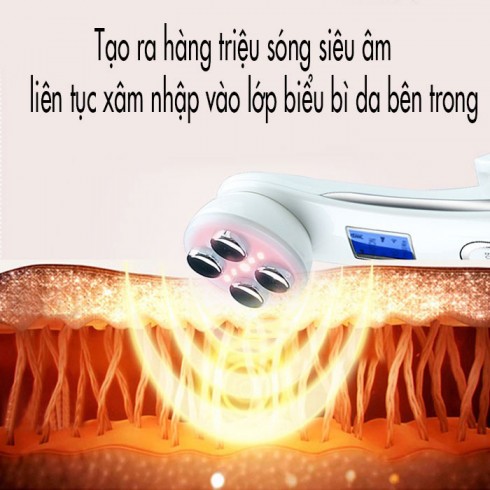 Máy massage mặt ion kết hợp điện di RF 9902 - 3in1