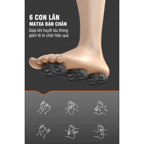 Bồn ngâm massage chân Nhật Bản Nikio NK-195 New Mát xa xoa bóp bàn chân giảm stress dễ ngủ giảm tê chân