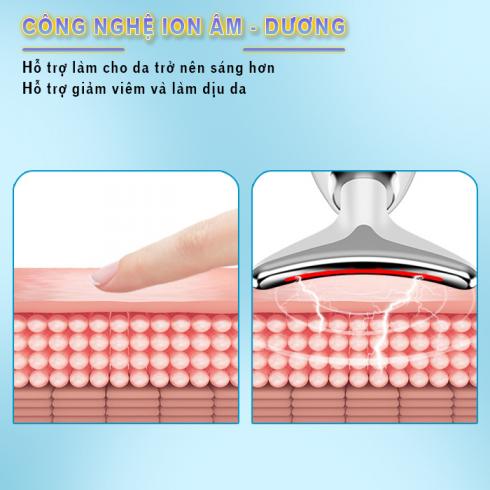 Máy massage mặt Nikio NK-126 chính hãng tích hợp 5 công nghệ tiên tiến