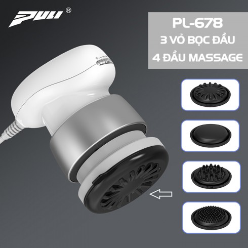 Máy massage giảm mỡ bụng cầm tay Puli PL-678 - 4 đầu cải tiến mới