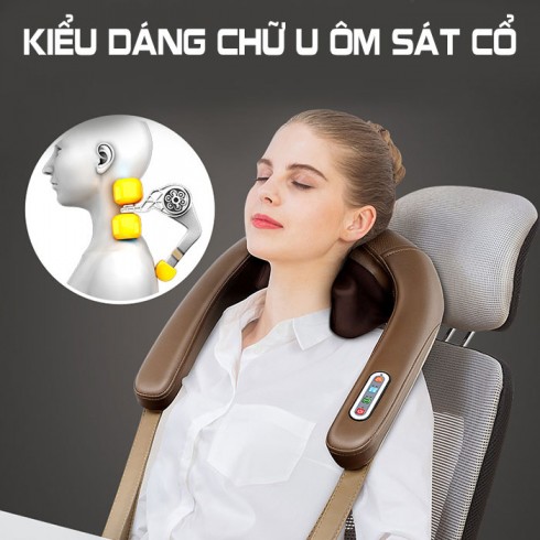 Máy massage cổ xoa bóp ấn huyệt trị liệu đau mỏi Ming Zhen MZ-666C