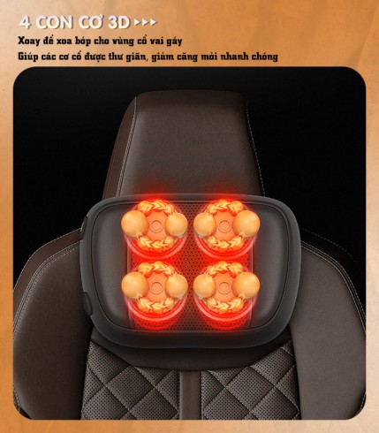 Ghế đệm massage trên ô tô và tại nhà Nikio NK-150 - Công nghệ xoa bóp rung sưởi kết hợp túi khí
