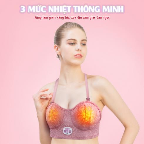 Máy massage ngực Mingzhen MZ-AM002 - Giảm thiểu tình trạng chảy xệ và nâng vòng 1 săn chắc tự nhiên