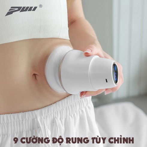 Máy massage bụng cầm tay 4 đầu pin sạc Puli PL-673 - Giảm mỡ toàn thân