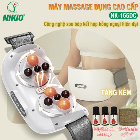 Máy massage bụng giảm mỡ Nikio NK-166DC - Công nghệ xoa bóp kết hợp hồng ngoại