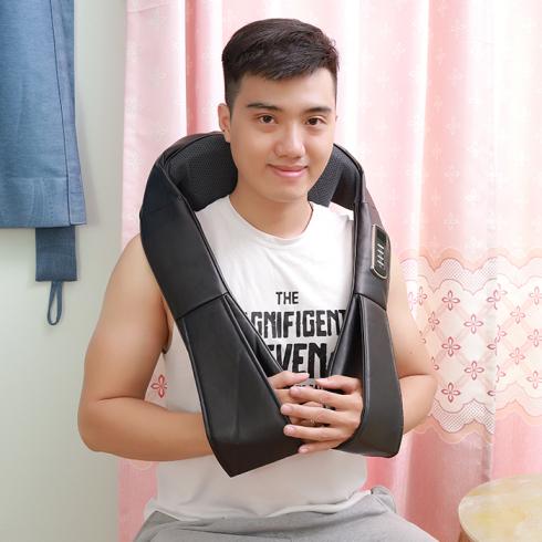 Máy (đai) massage cổ vai gáy pin sac Puli PL-901DC3