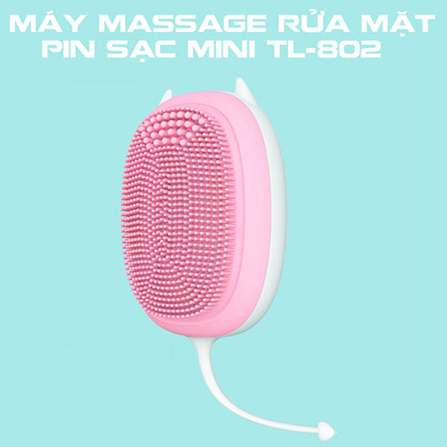 Máy massage rửa mặt mini Hàn Quốc TL-802 - Pin sạc