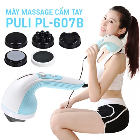 Máy massage cầm tay 4 đầu Hàn Quốc Puli PL-607B – Cơ
