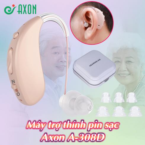 Máy trợ thính không dây Axon A-308D - Ghi nhớ chế độ hoạt động công nghệ lọc tiếng ồn 32 dB