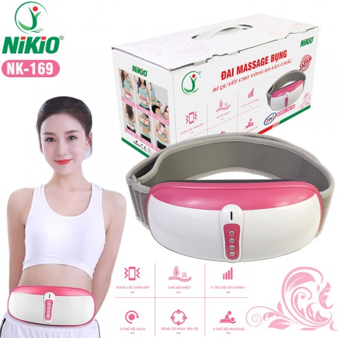 Đai massage bụng Nhật Bản Nikio NK-169 - Rung lắc xoay hồng ngoại