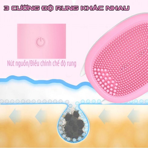Máy massage rửa mặt mini Hàn Quốc TL-802 - Pin sạc