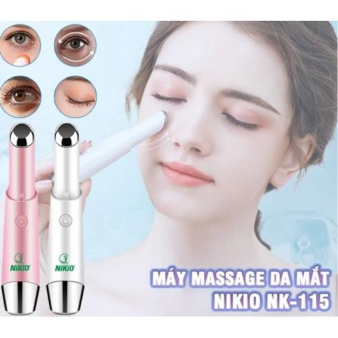 Bút massage mắt môi Nikio NK-115 - Giảm quầng thâm bọng mắt và giúp ngủ ngon hơn