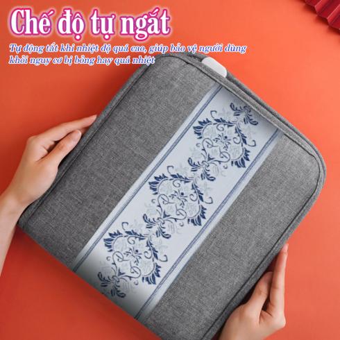 Túi chườm nóng muối biển Nikio NK-201 - Hỗ trợ làm dịu cơn đau bụng kinh cho chị em giúp giảm sưng viêm và làm dịu các tổn thương mô mềm
