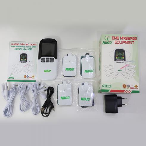 Máy massage xung điện Nikio NK-102 - Đèn hồng ngoại trị liệu mũi